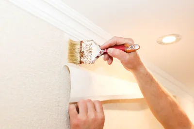 Pose de papier peint à Sainte-Consorce — revêtements muraux et toiles de verre